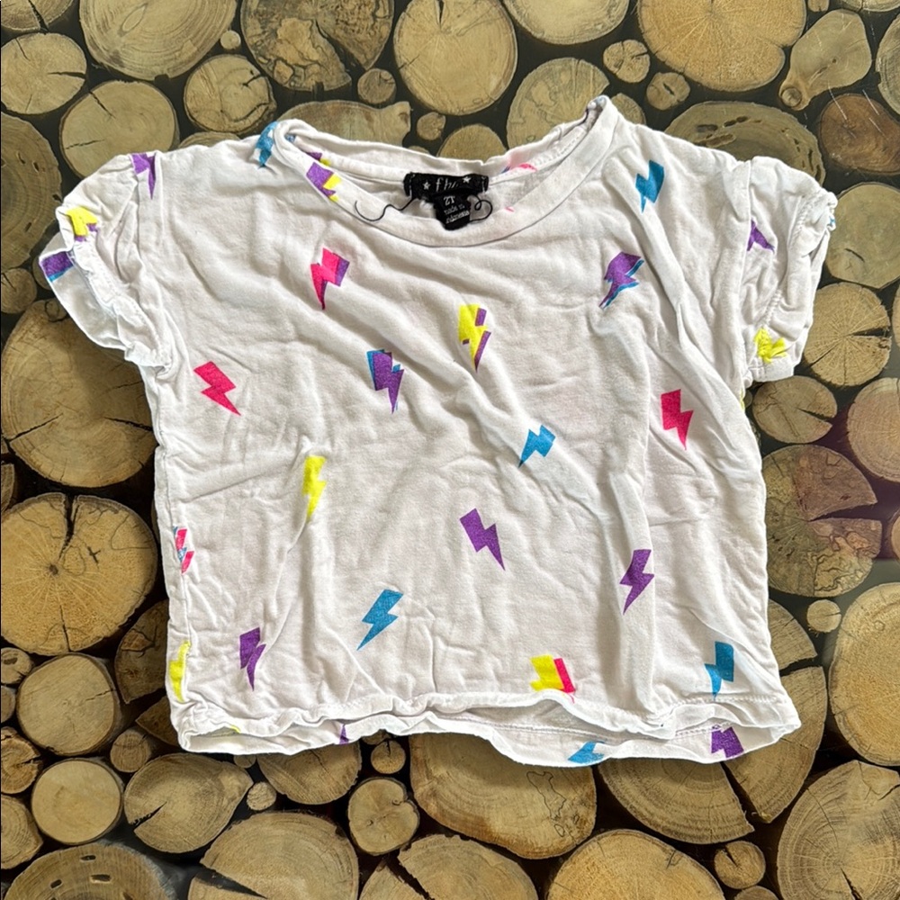 FBZ Colorful Lightning Bolt T-Shirt. Size 2T
